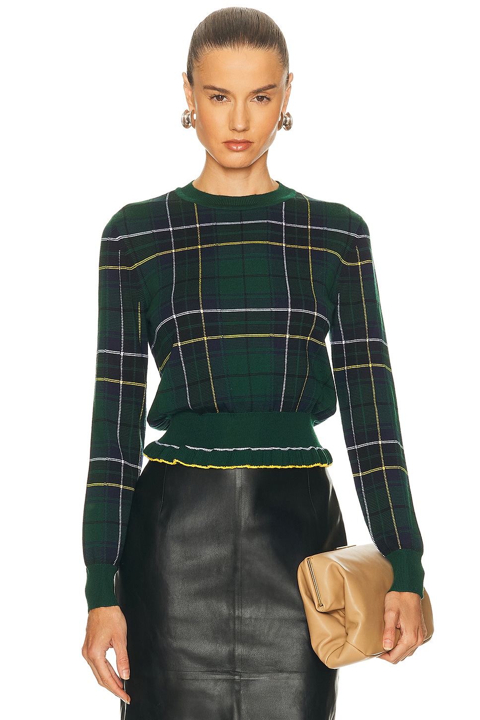 Crewneck Sweater in Dark Green