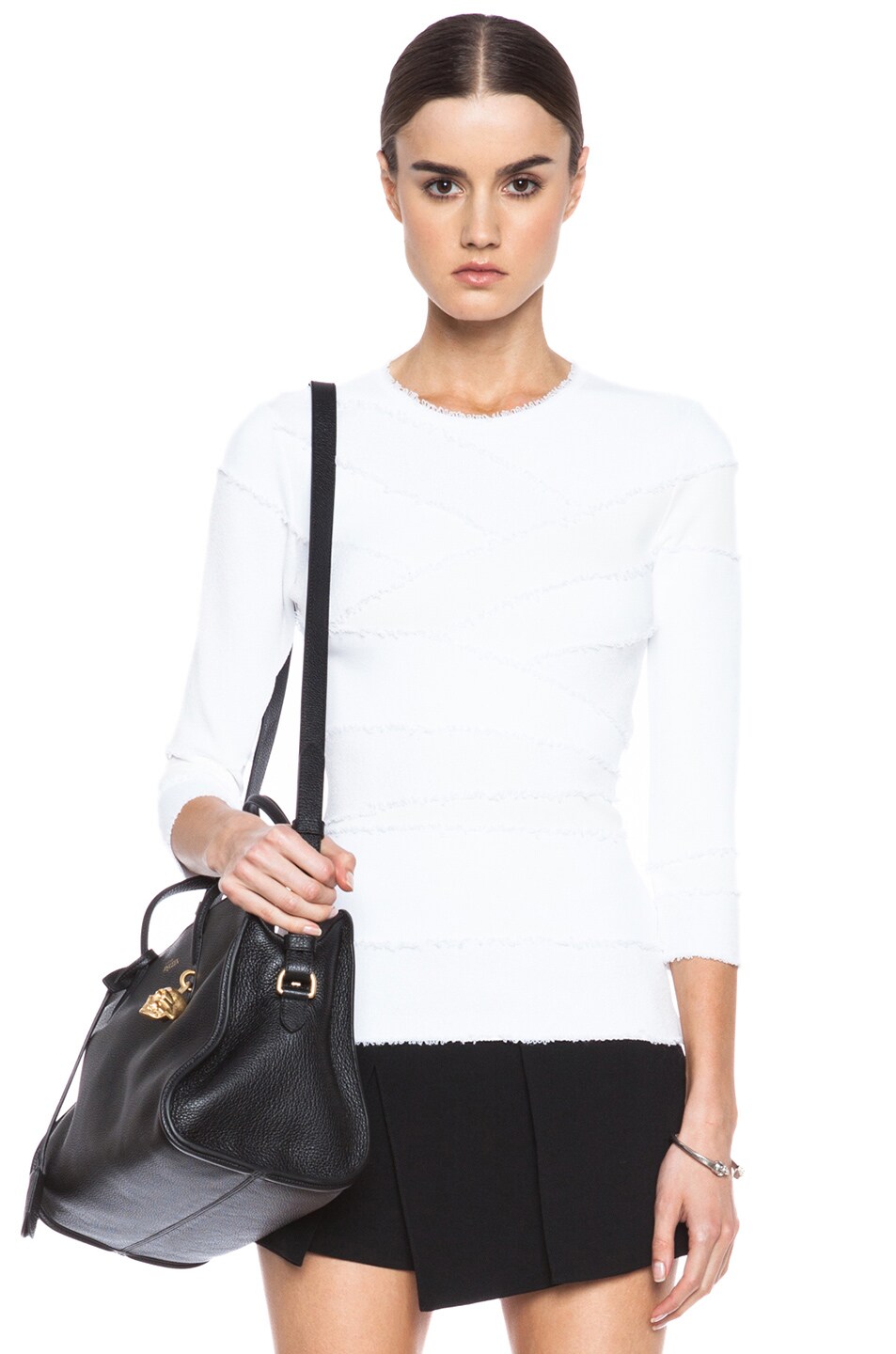 Image 1 of Alexander McQueen Bandage Knit in White