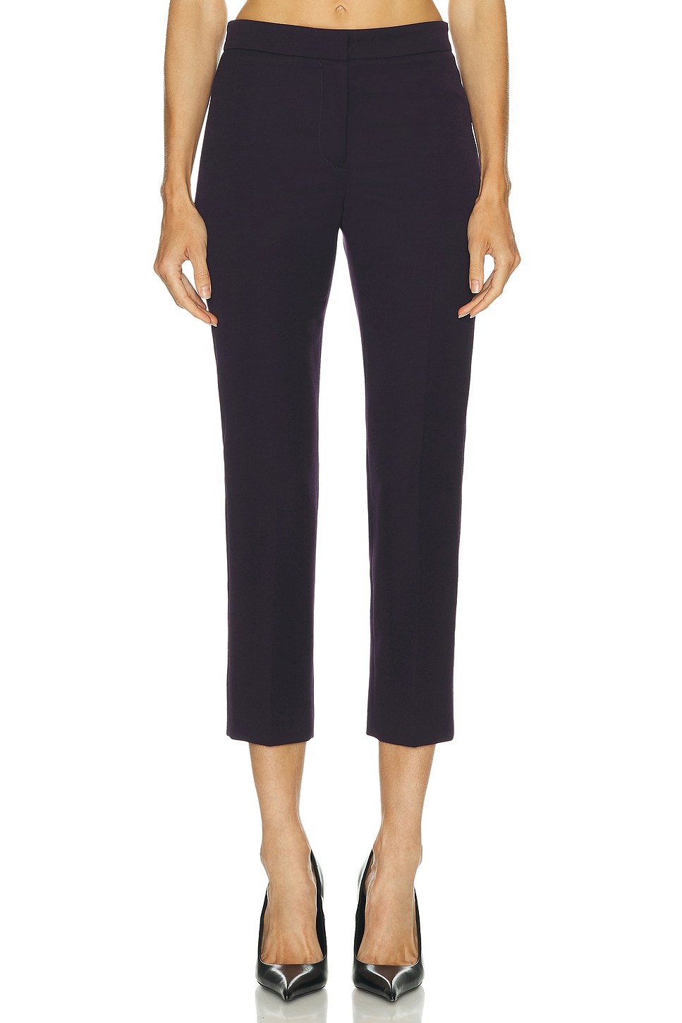 Image 1 of McQueen Cigarette Trouser in Violet