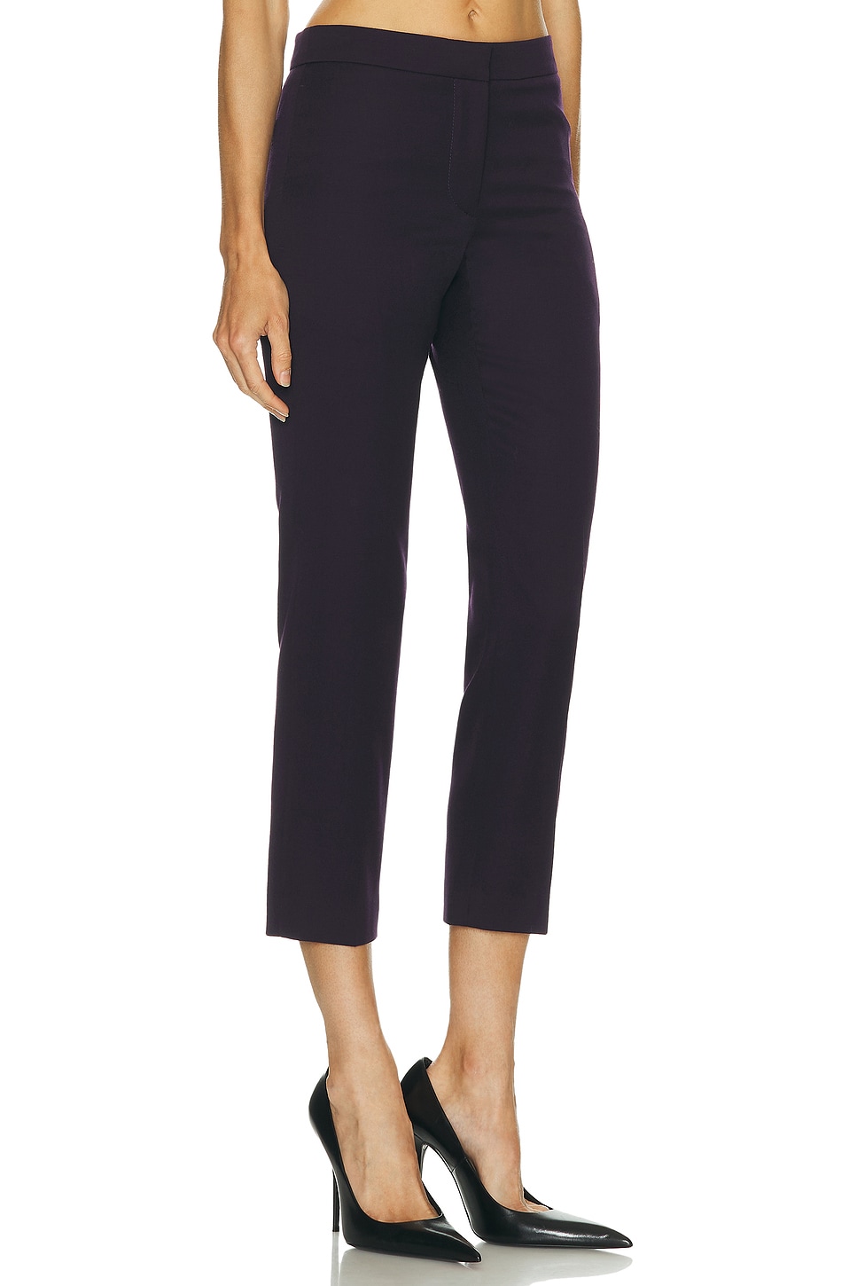 Alexander Mcqueen Cigarette Trouser In Blue