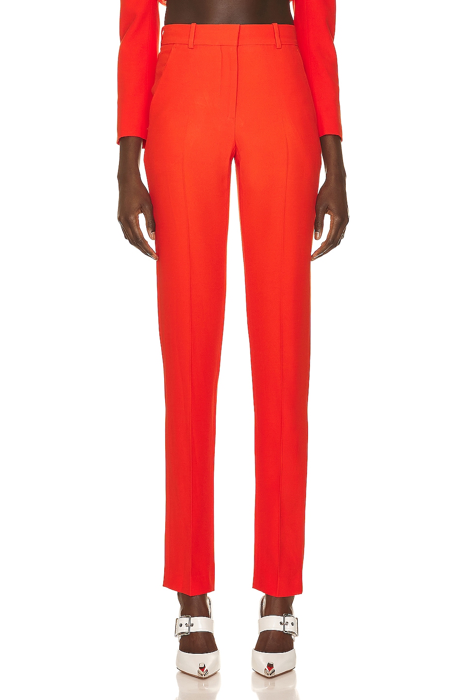 Image 1 of Alexander McQueen Tailored Trousers in Warm Orange