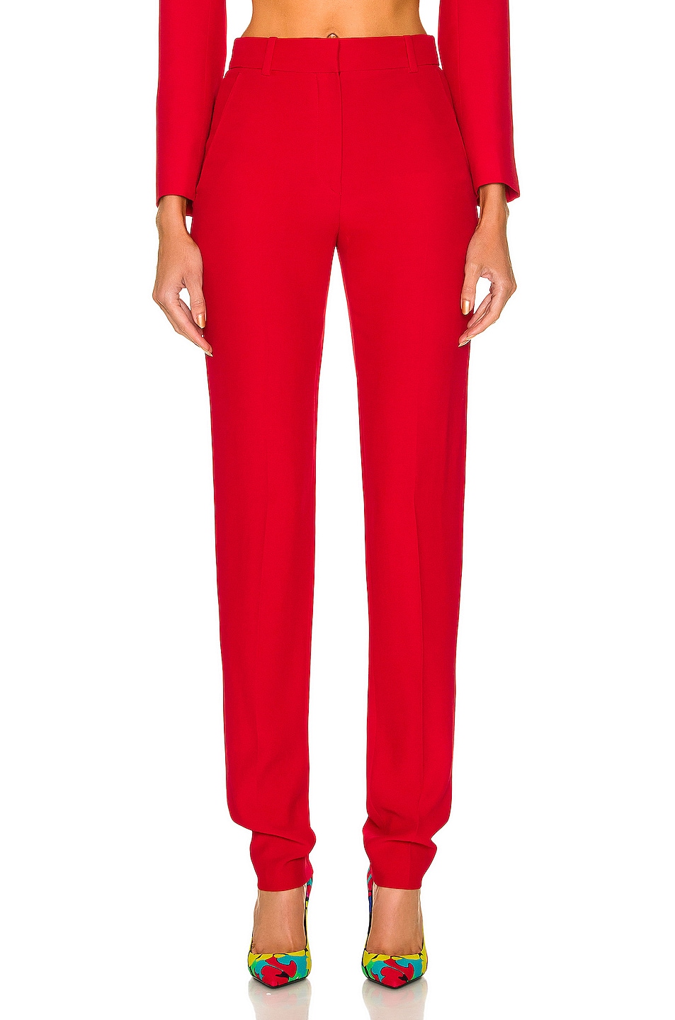 Image 1 of Alexander McQueen Tailored Trousers in Welsh Red