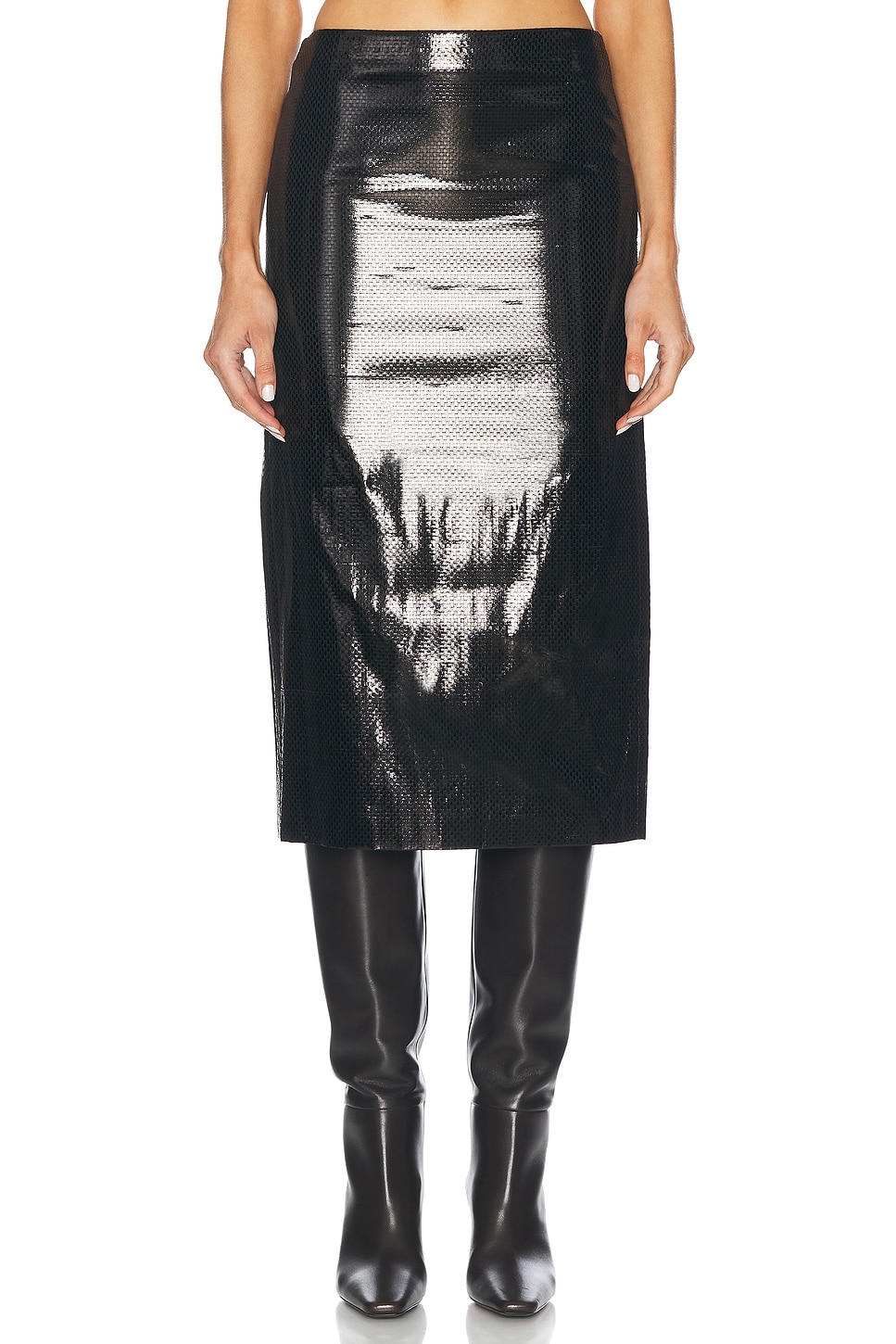 Image 1 of Alexander McQueen Tarpaulin Skirt in Black