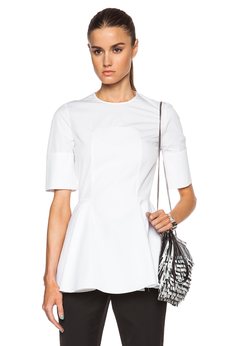 Image 1 of Alexander McQueen Soft Pleat Top in White
