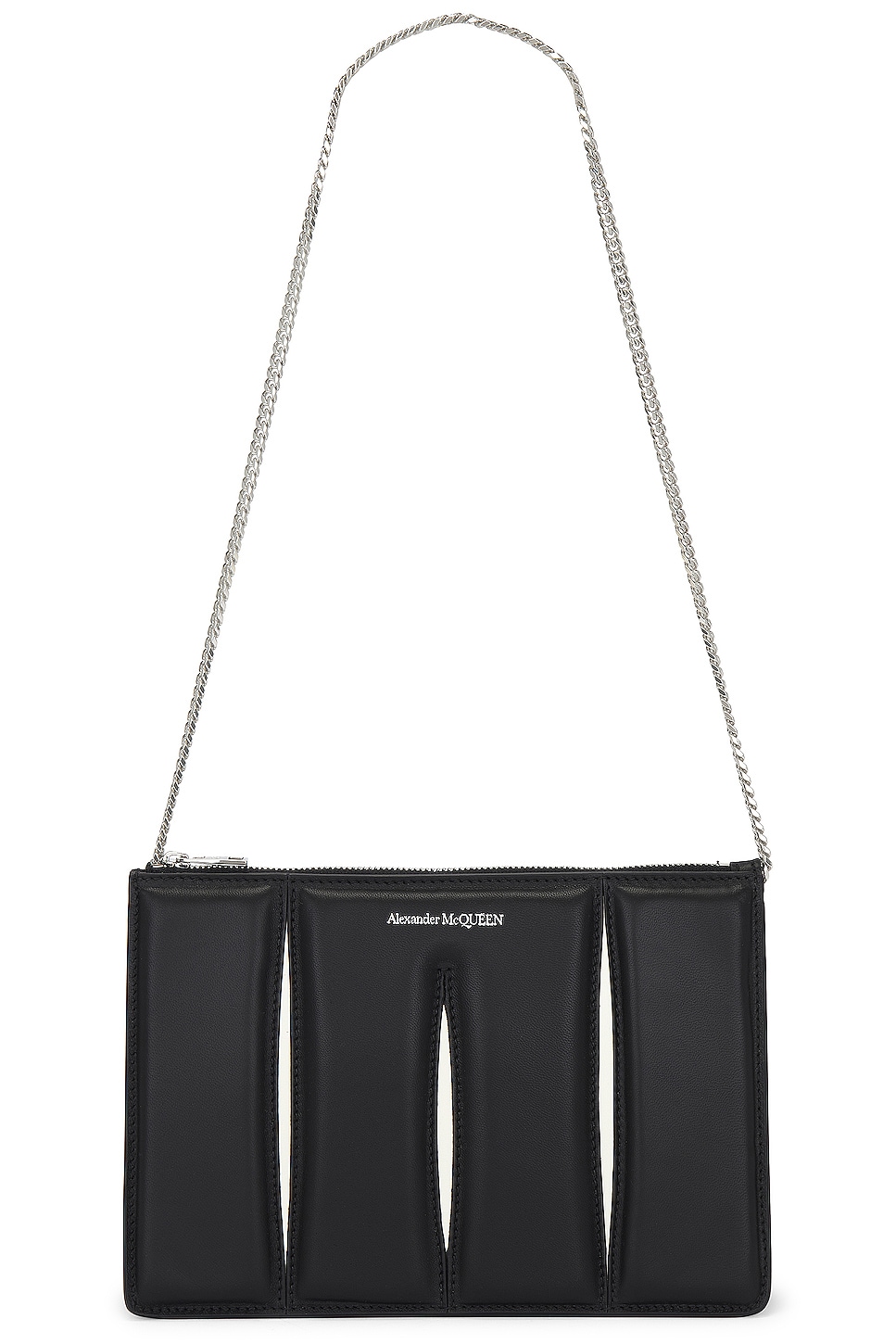 The Slash Zip Coin Bag in Black