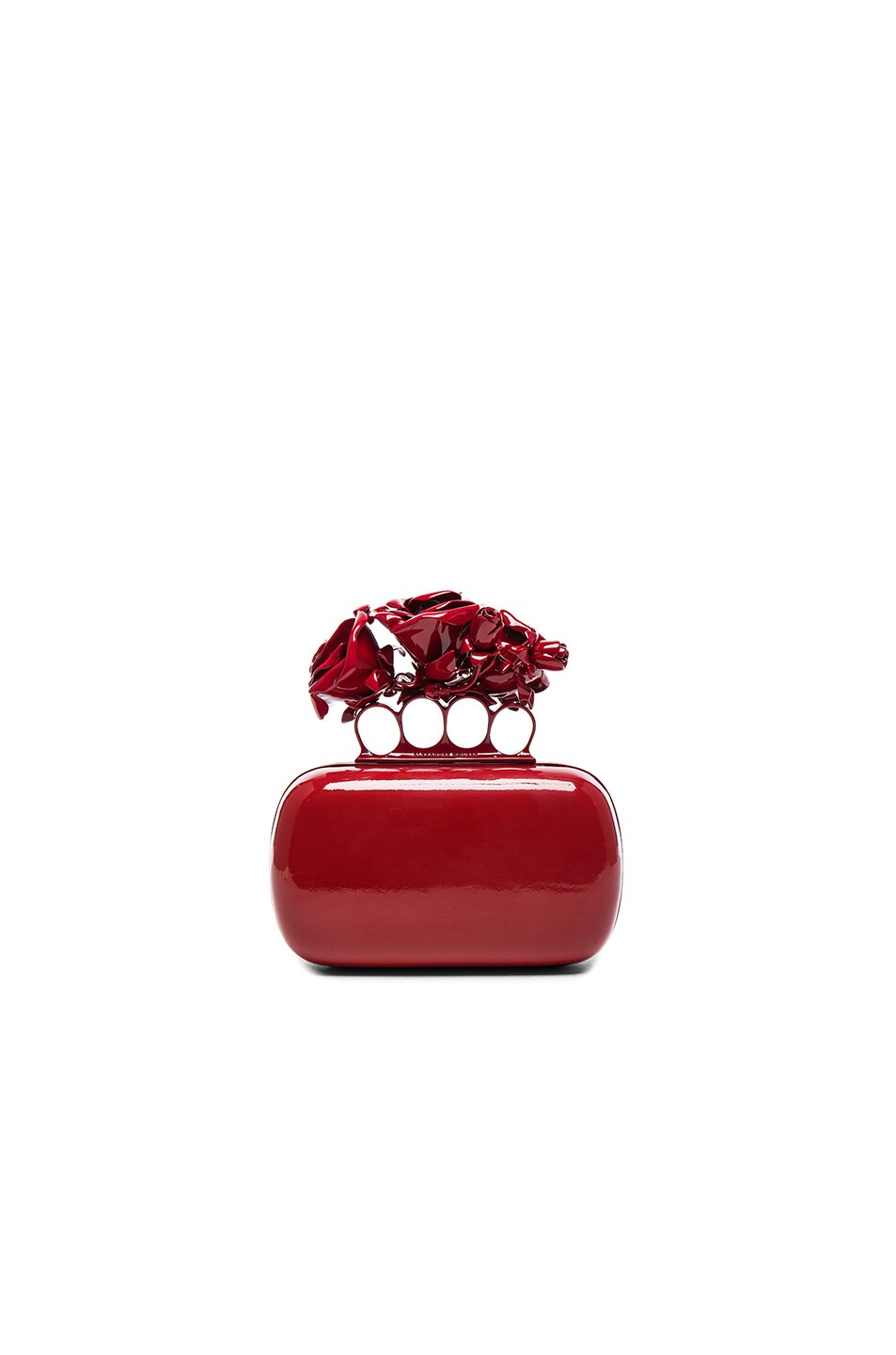 Image 1 of Alexander McQueen Rose Knuckle Box in Red