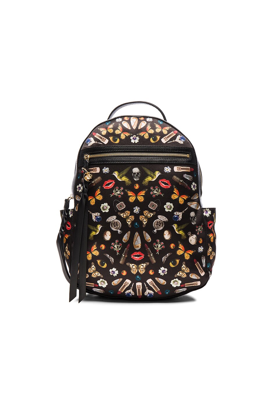 Image 1 of Alexander McQueen Obsess Backpack in Black & Multi