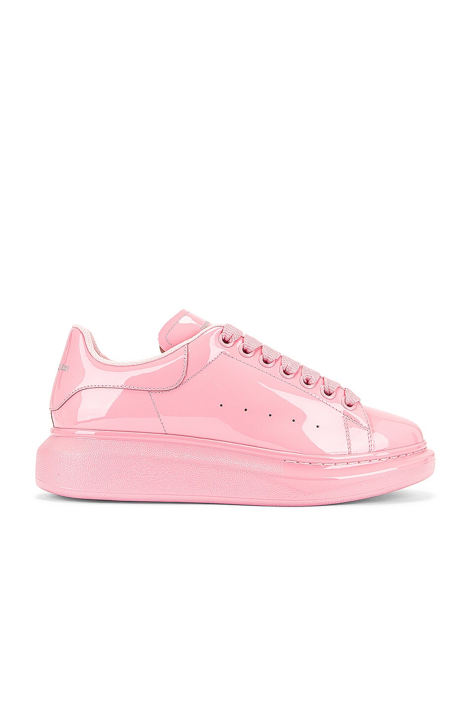 Image 1 of Alexander McQueen Lace Up Sneakers in Pastel Pink