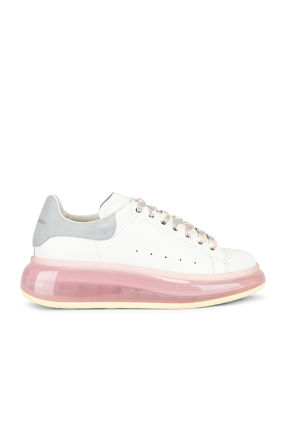 Image 1 of Alexander McQueen Transparent Sole Sneakers in White