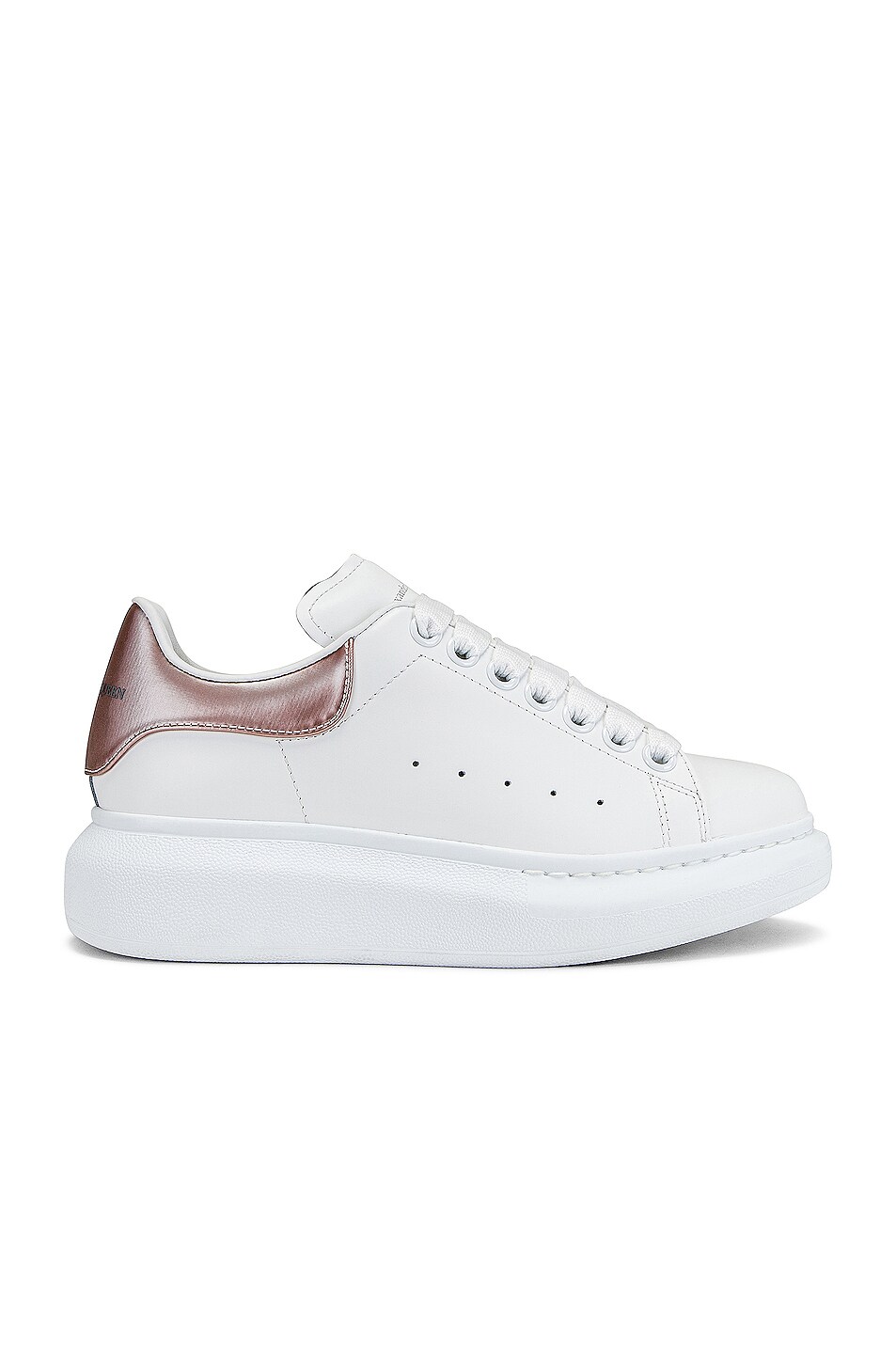 Image 1 of Alexander McQueen Oversized Sneakers in White & Stone