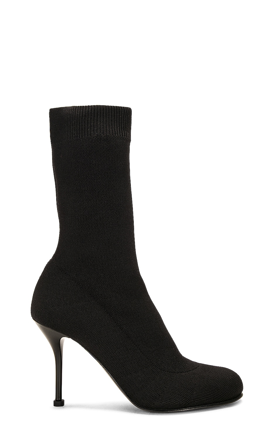 Image 1 of Alexander McQueen Half Knit Sock Boot in Black