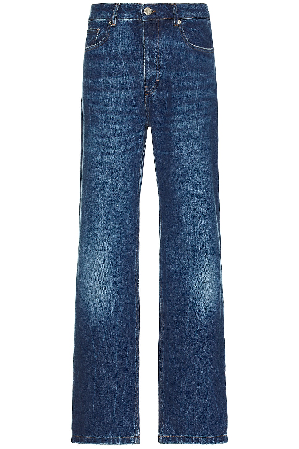 Image 1 of ami Straight Fit Jeans in Used Blue