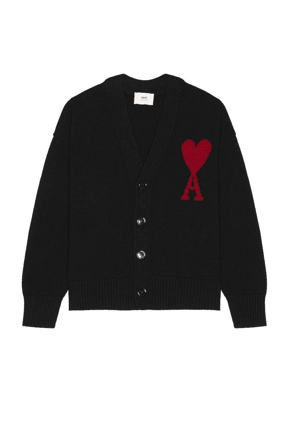 Red ADC Cardigan in Black
