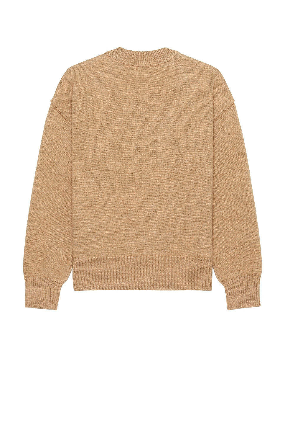 Shop Ami Alexandre Mattiussi Red Adc Sweater In Camel & Red