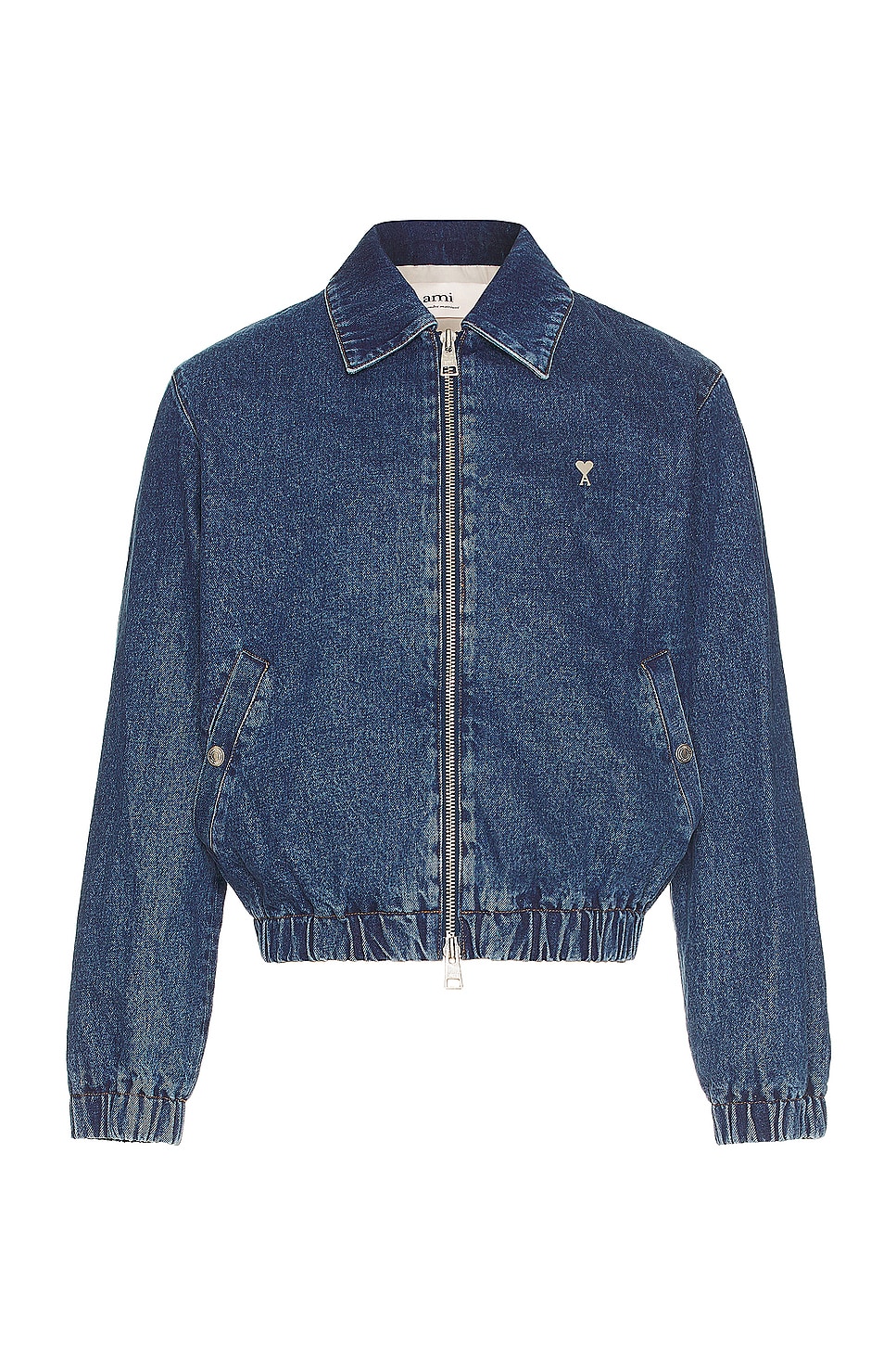 Image 1 of ami ADC Zipper Jacket in Used Blue
