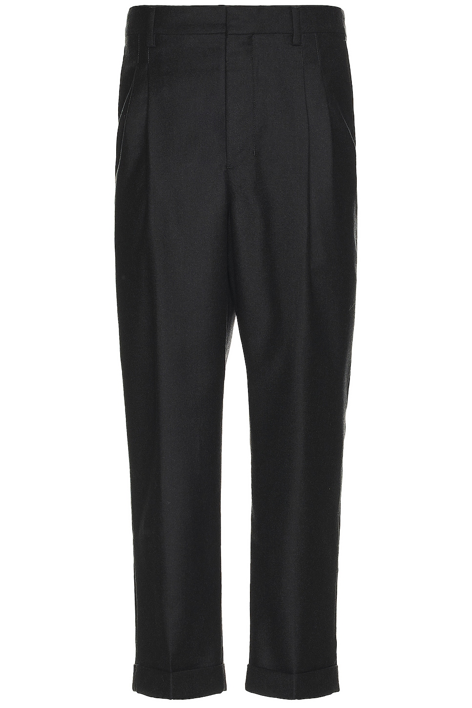 Image 1 of ami Carrot Fit Trousers in Heather Grey
