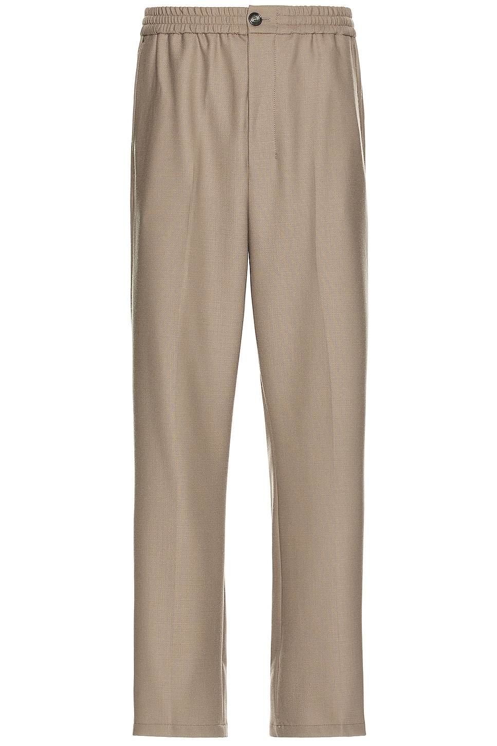 Image 1 of ami Elasticated Trousers in Taupe
