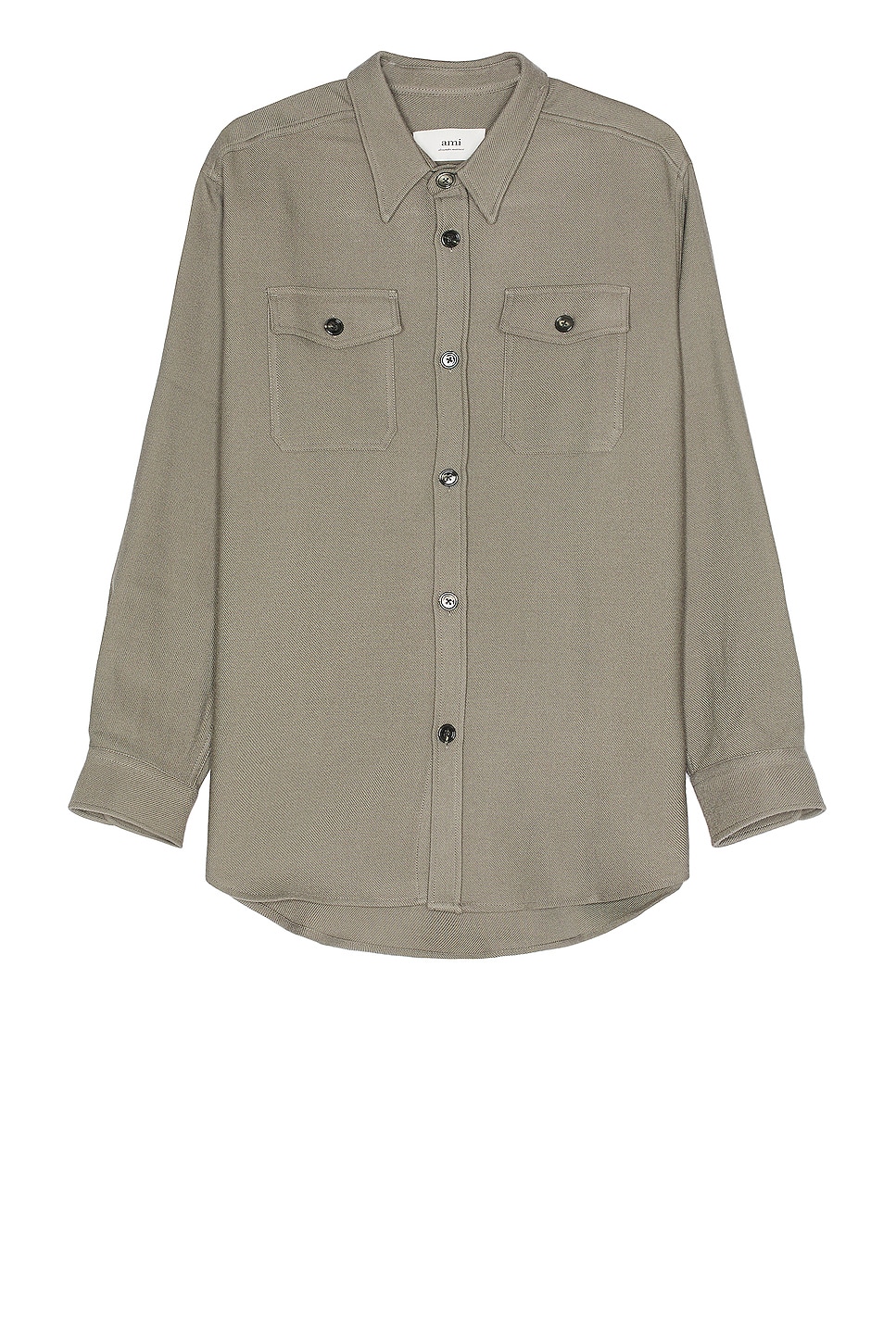 Image 1 of ami Overshirt in Taupe