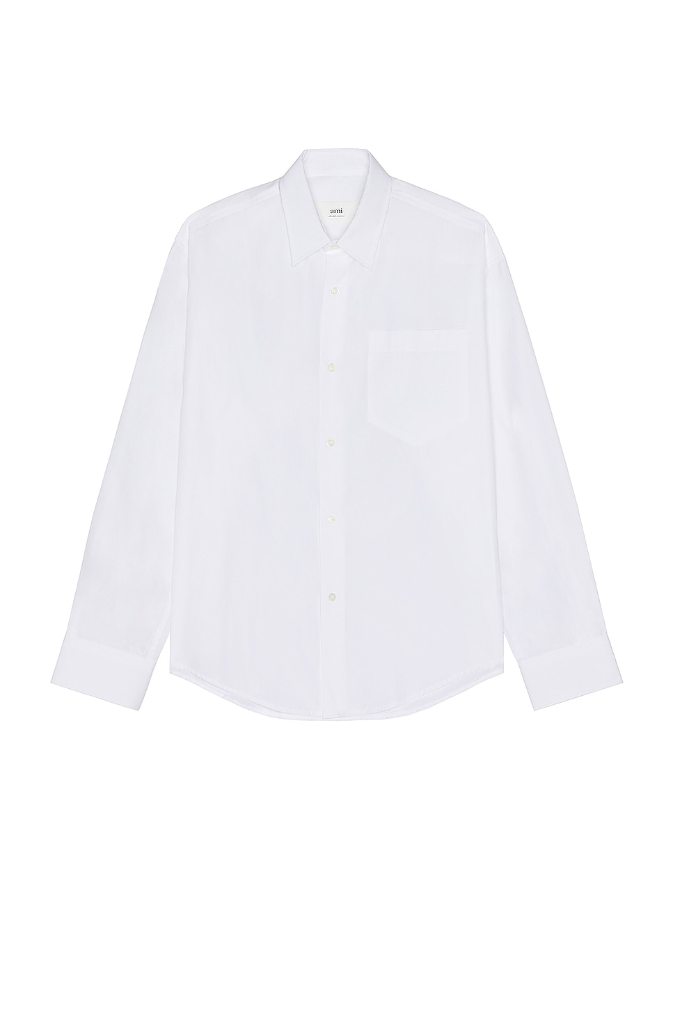 Image 1 of ami Boxy Fit Shirt in White