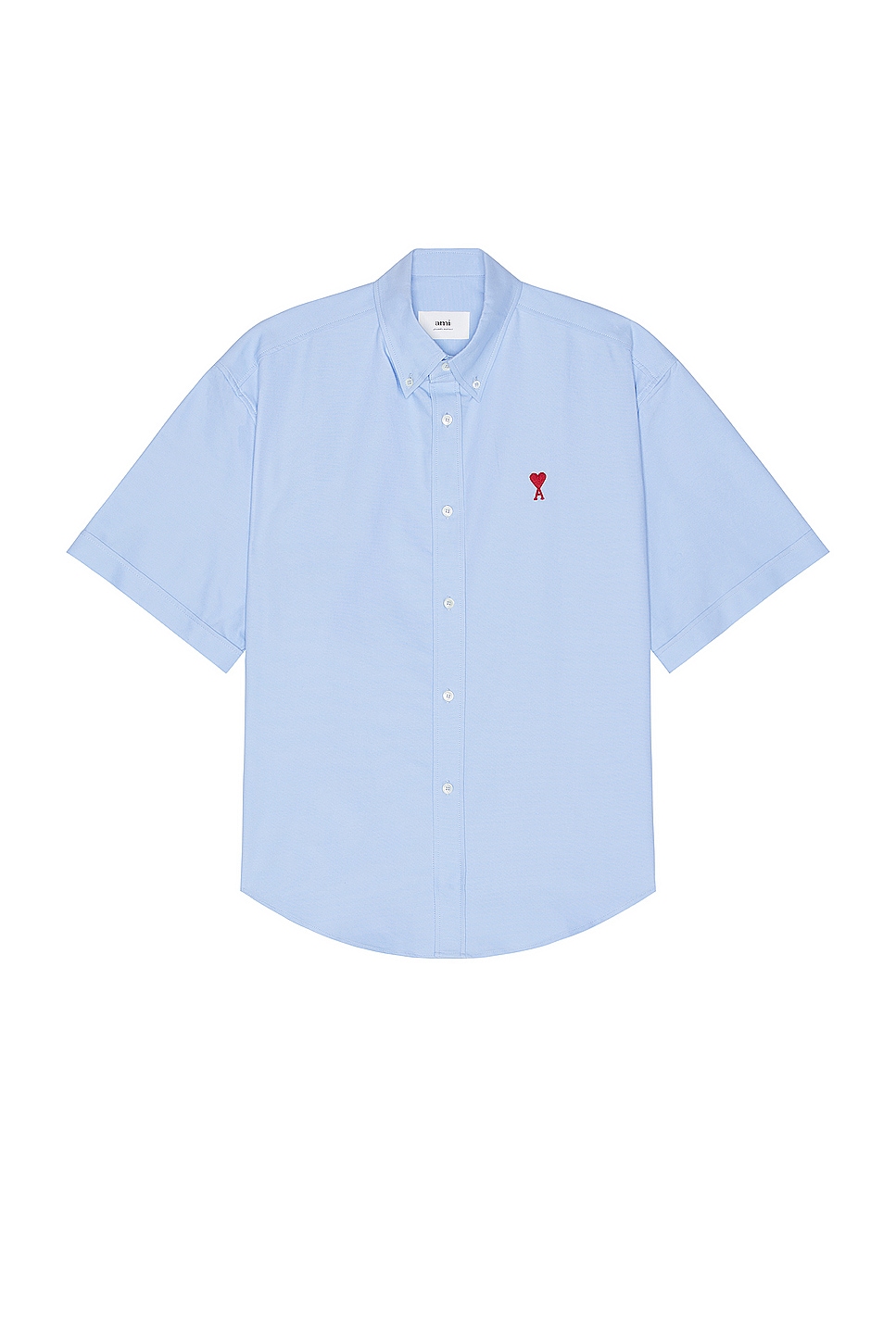 Image 1 of ami Boxy Fit Shirt in Cashmere Blue