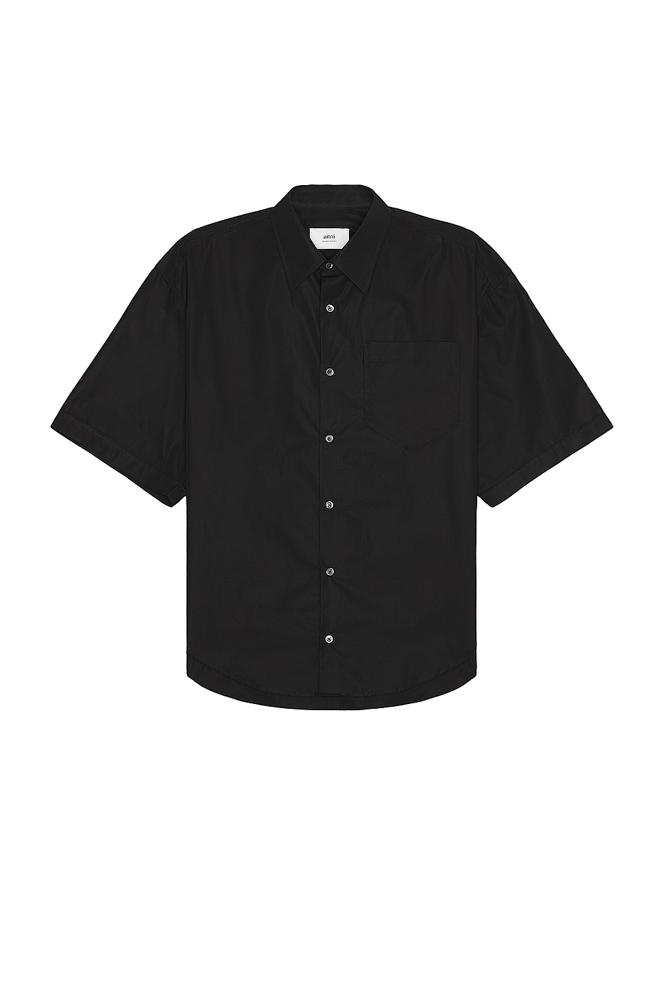 Image 1 of ami Boxy Fit Shirt in Black