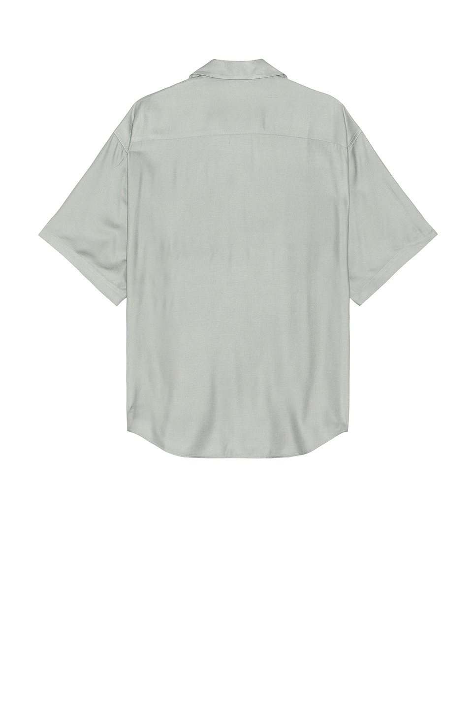 Shop Ami Alexandre Mattiussi Short Sleeves Boxy Shirt In Clay Blue