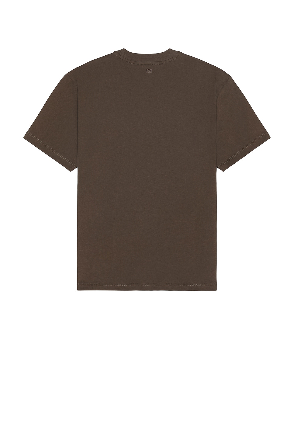 Shop Ami Alexandre Mattiussi Red Adc T-shirt In Dark Coffee