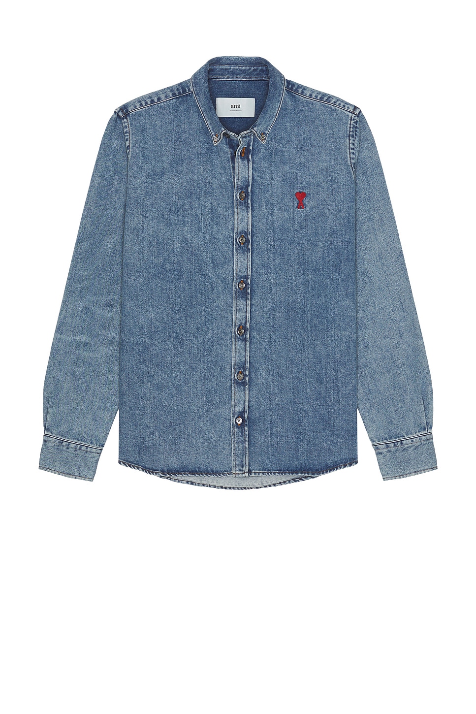 Image 1 of AMI Paris ADC Shirt in Used Blue