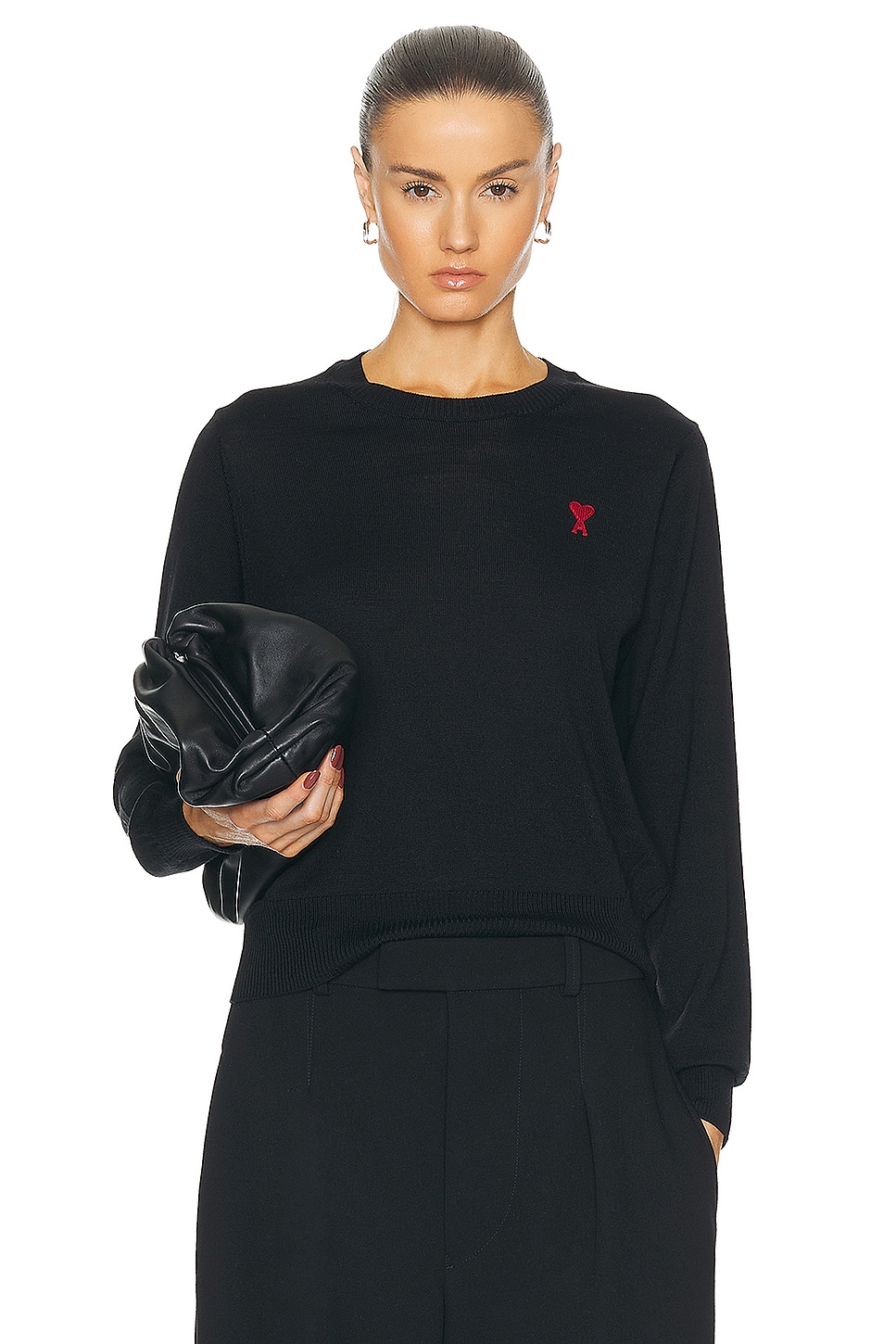 Image 1 of ami ADC Sweater in Black