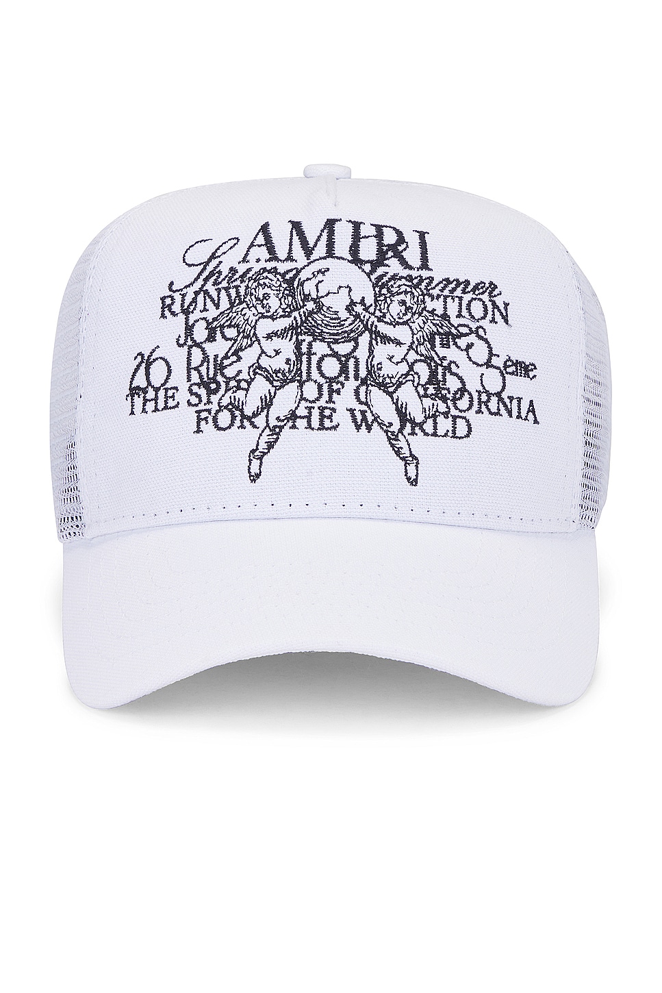 Amiri Cherub Trucker Hat in White