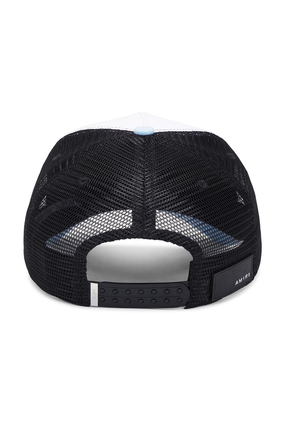 Shop Amiri 3 Star Trucker Hat In Cerulean