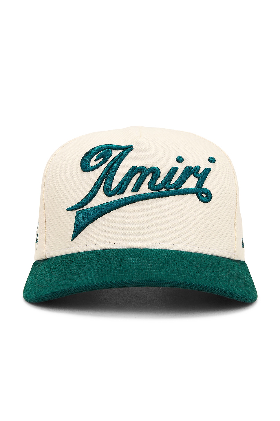 Two Tone Canvas Hat in Green