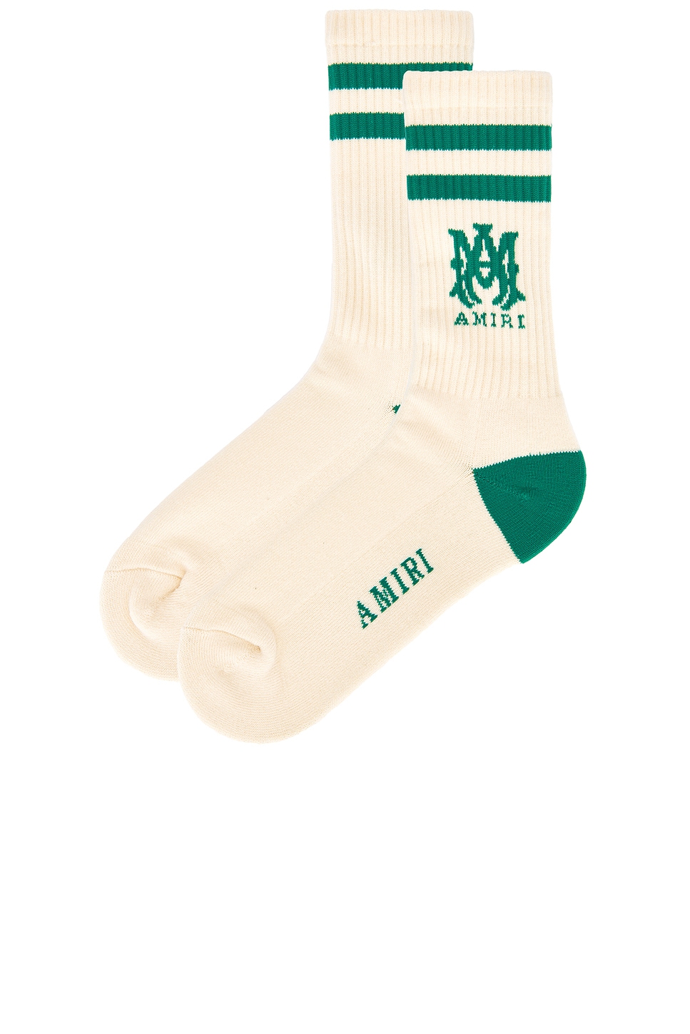 Amiri Striped Logo Crew Socks