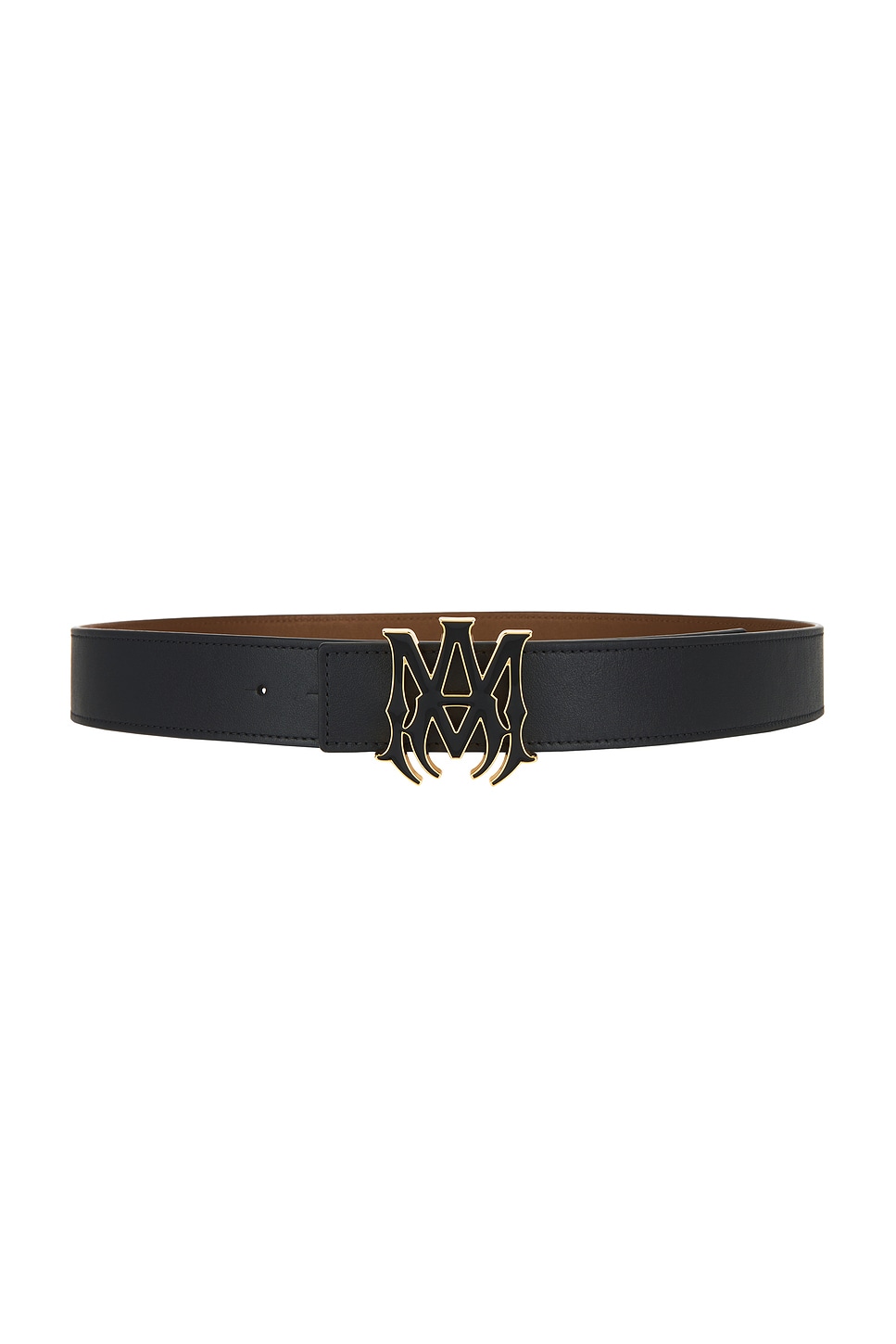 MA 4cm Enamel Belt in Black