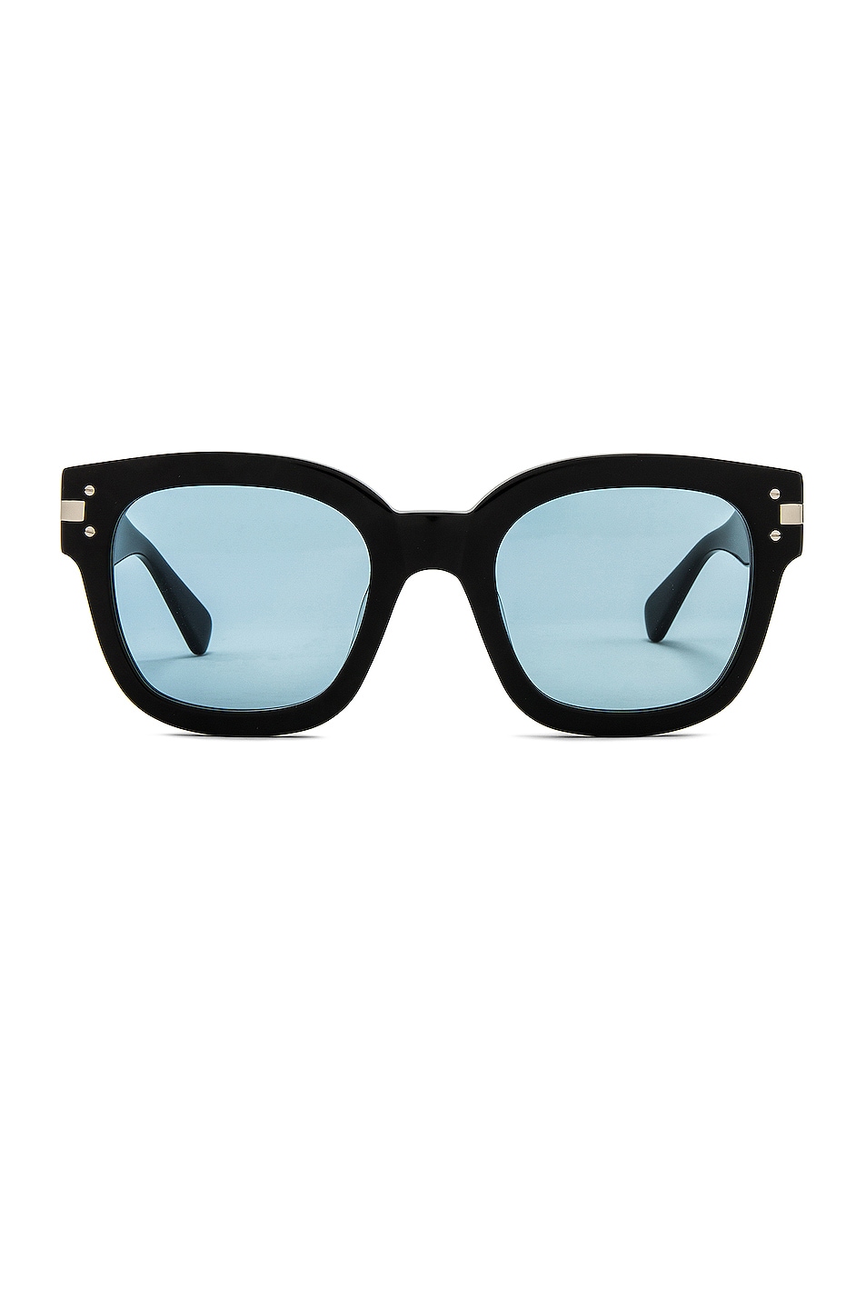 Image 1 of Amiri Classic Logo Sunglasses in Black & Blue