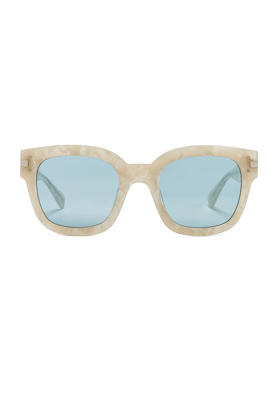 Image 1 of Amiri Classic Logo Sunglasses in Pearl & Blue