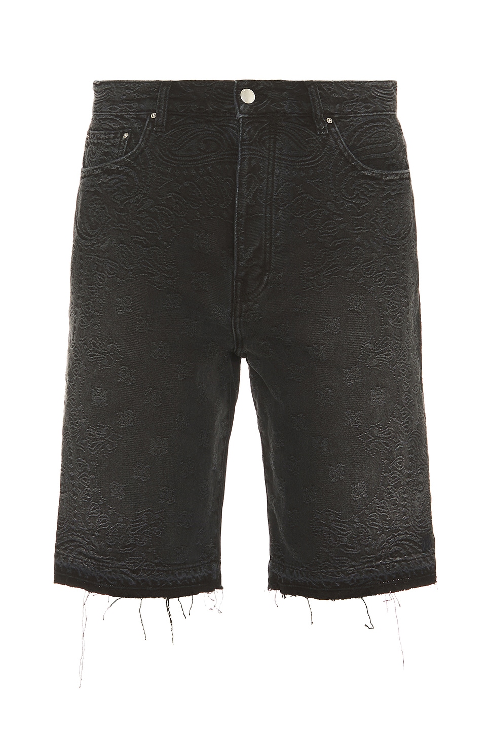 Image 1 of Amiri Bandana Jacquard Skater Short in Vintage Black