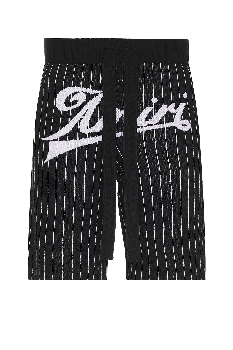 Pinstripe Shorts in Black