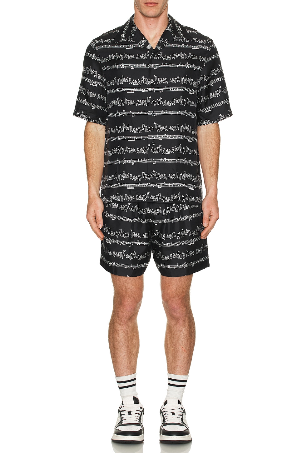 Image 1 of Amiri Jazz Band Short in Black