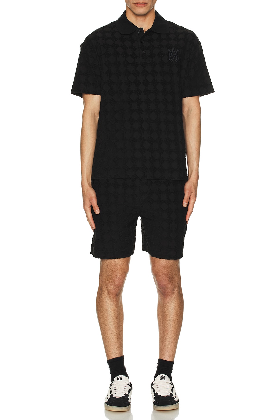 Image 1 of Amiri MA Quad Toweling Short in Black