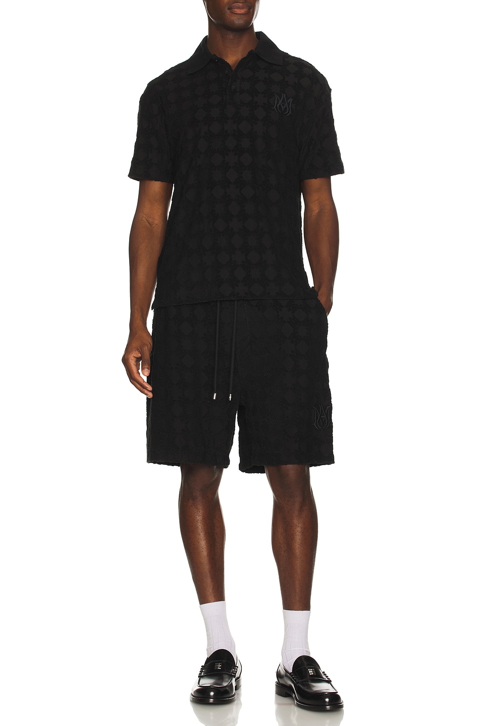 Image 1 of Amiri MA Quad Towelling Short in Black