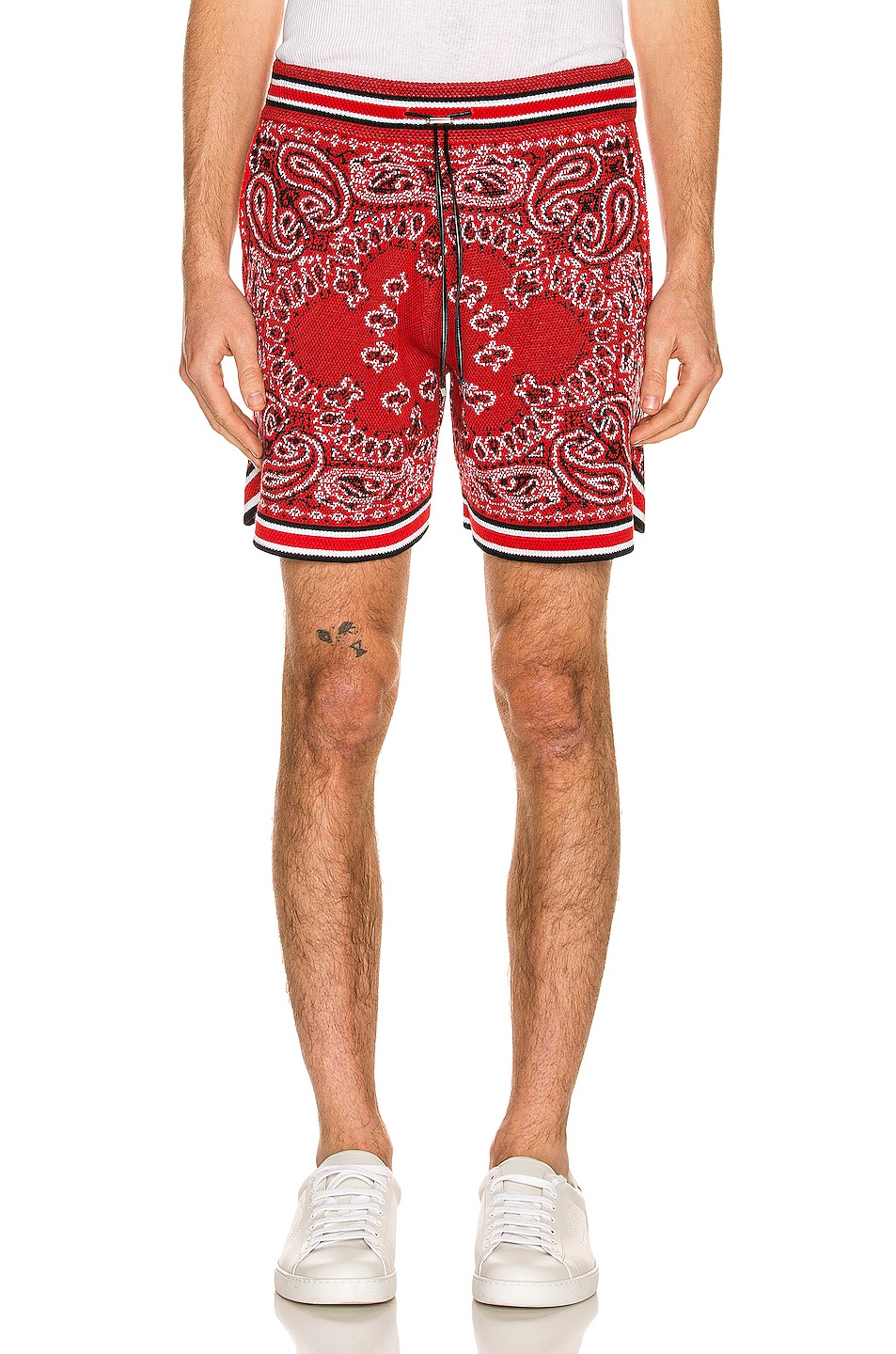 Amiri Bandana Basketball Shorts in Red FWRD