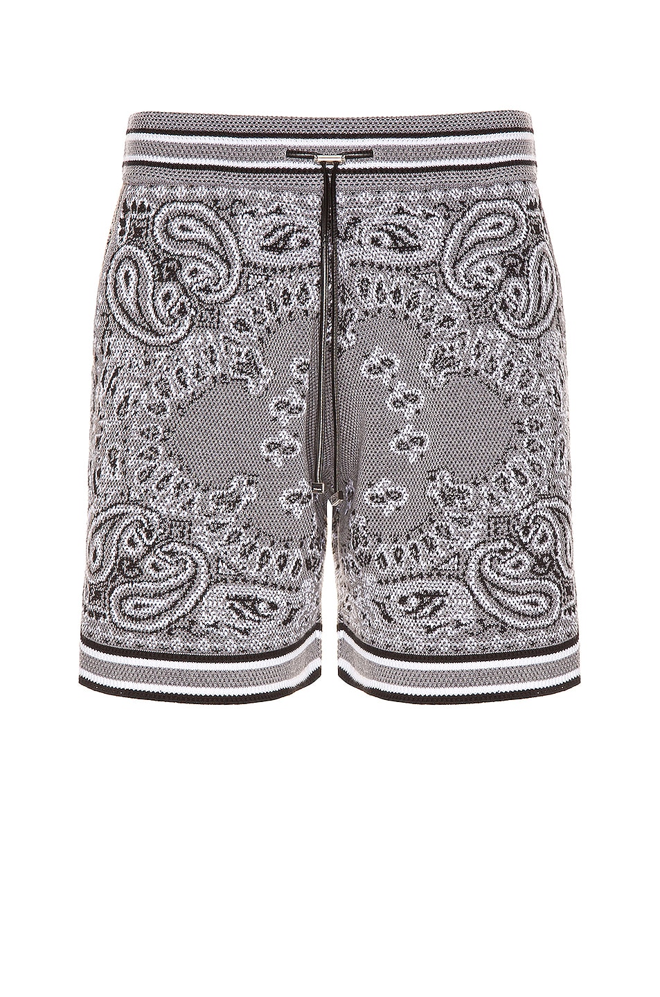 Image 1 of Amiri Bandana B-Ball Shorts in Grey