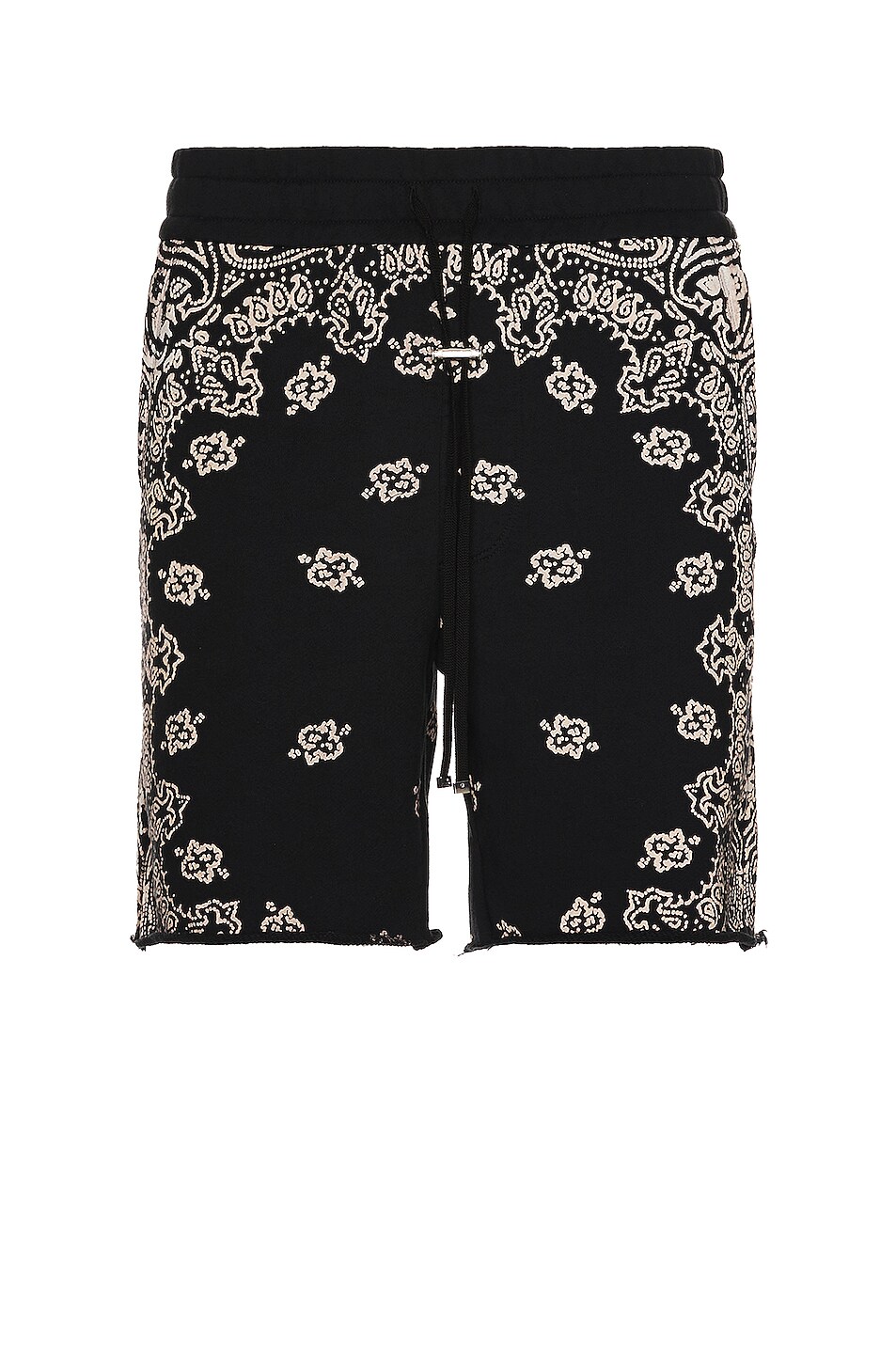 Image 1 of Amiri Bandana Bleach Shorts in Black
