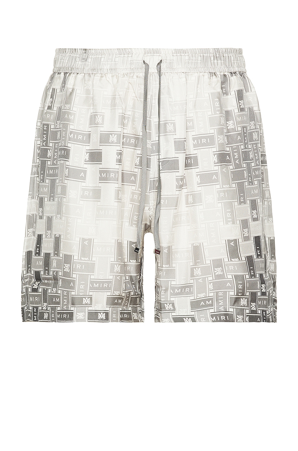 Image 1 of Amiri Gradient Tape Pj Shorts in Grey