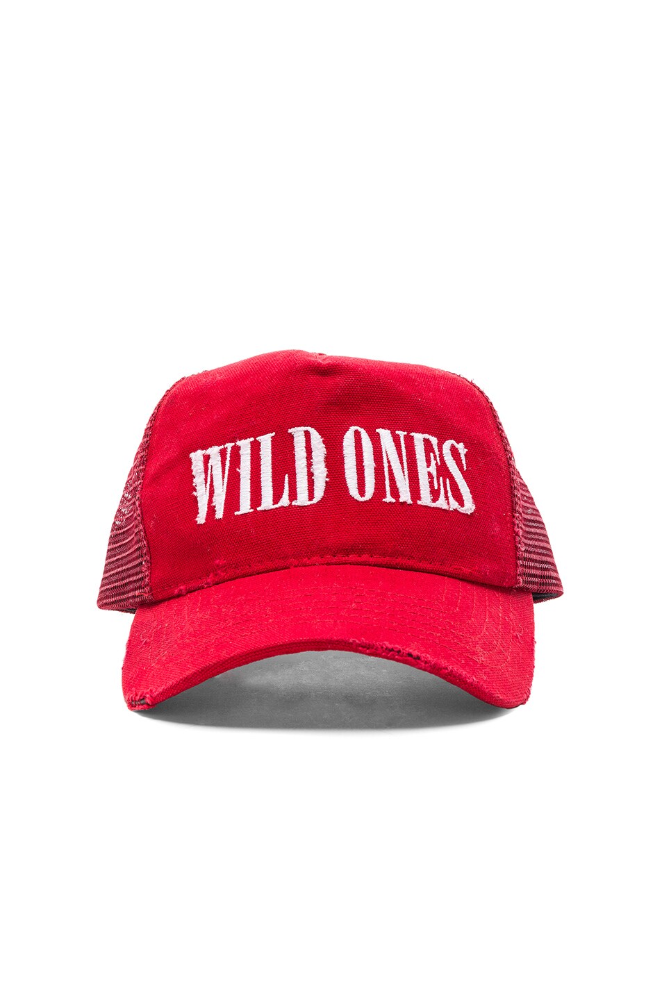 Image 1 of Amiri Wild Ones Trucker Hat in Red & White