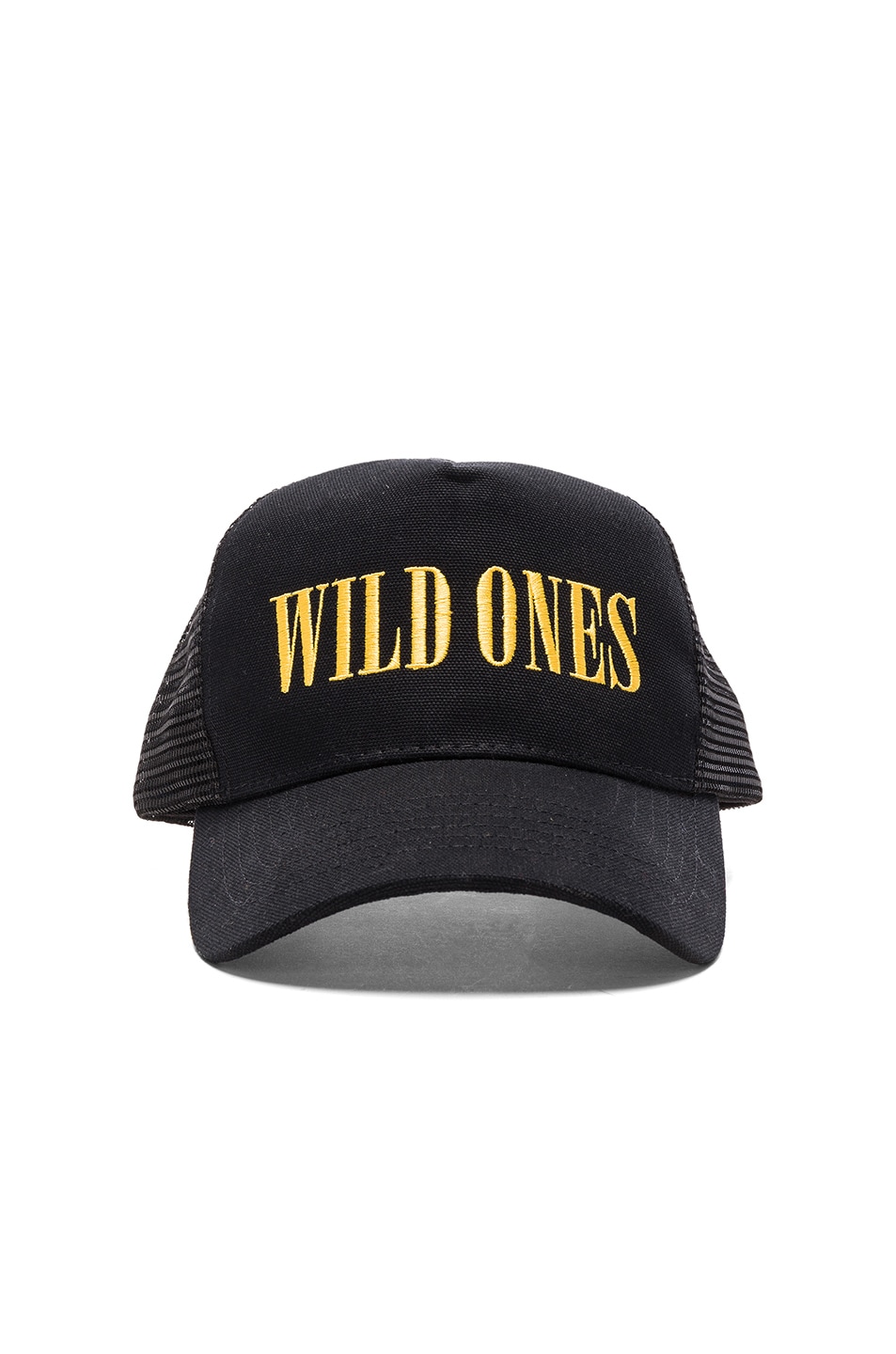 Image 1 of Amiri Wild Ones Trucker Hat in Black & Yellow