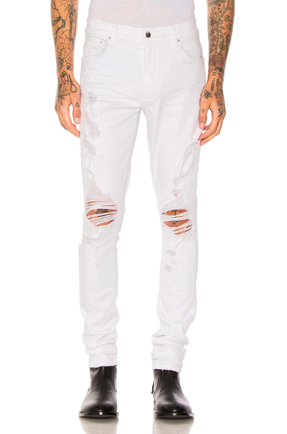Image 1 of Amiri Thrasher Jeans in White