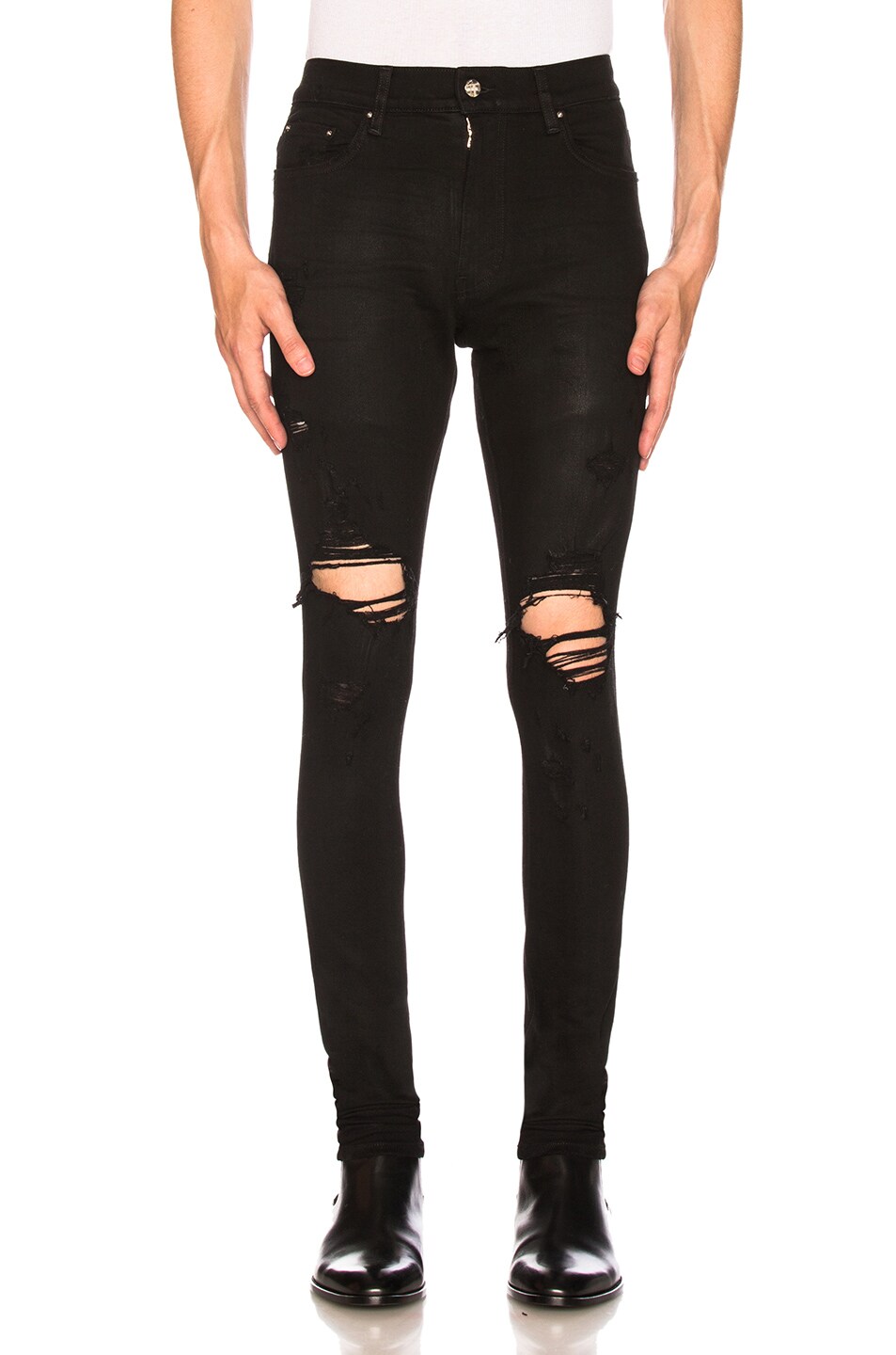 Image 1 of Amiri Thrasher Jeans in Black