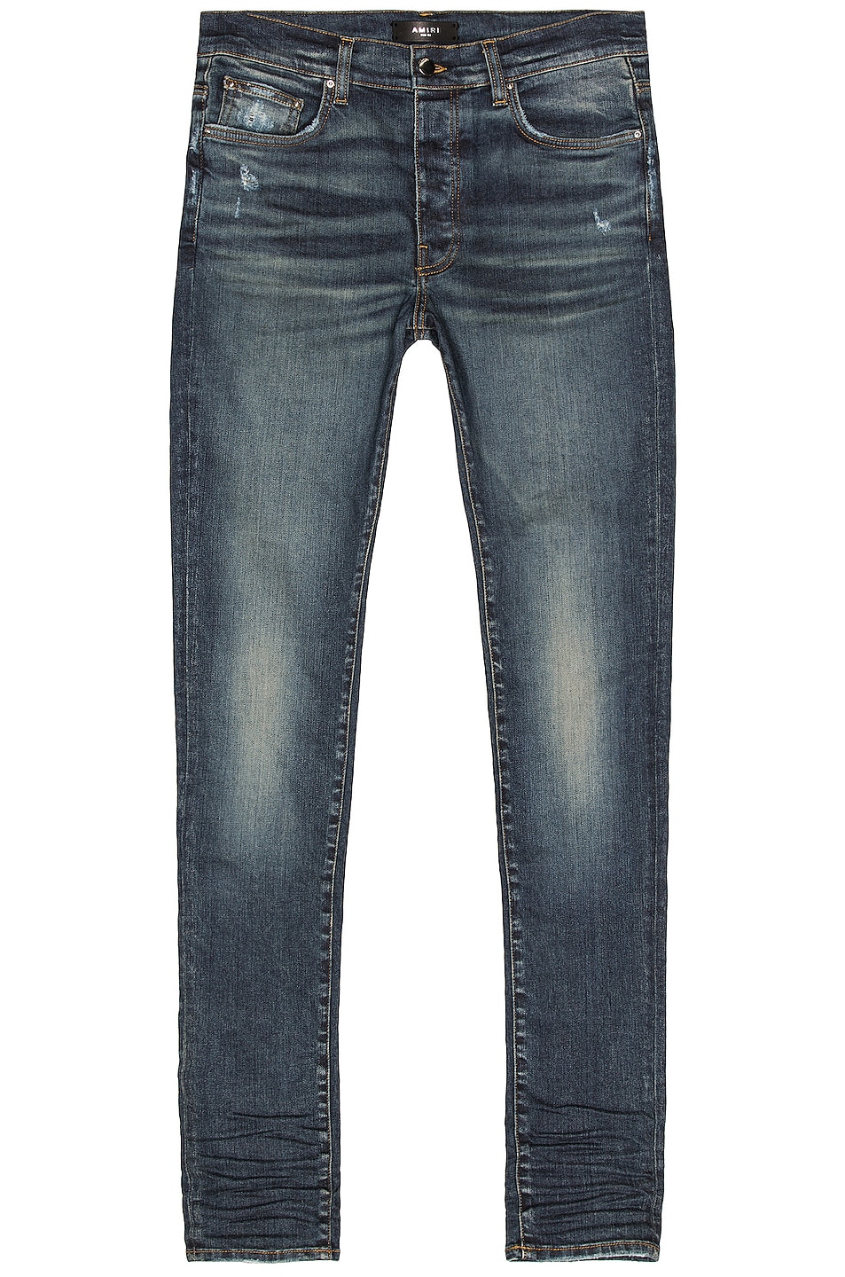 Image 1 of Amiri Stack Skinny Jean in Deep Classic indigo